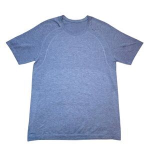 Men's Lululemon Metal Vent Tech Short Sleeve 2.0 -Midnight Shadow / Tempest Blue